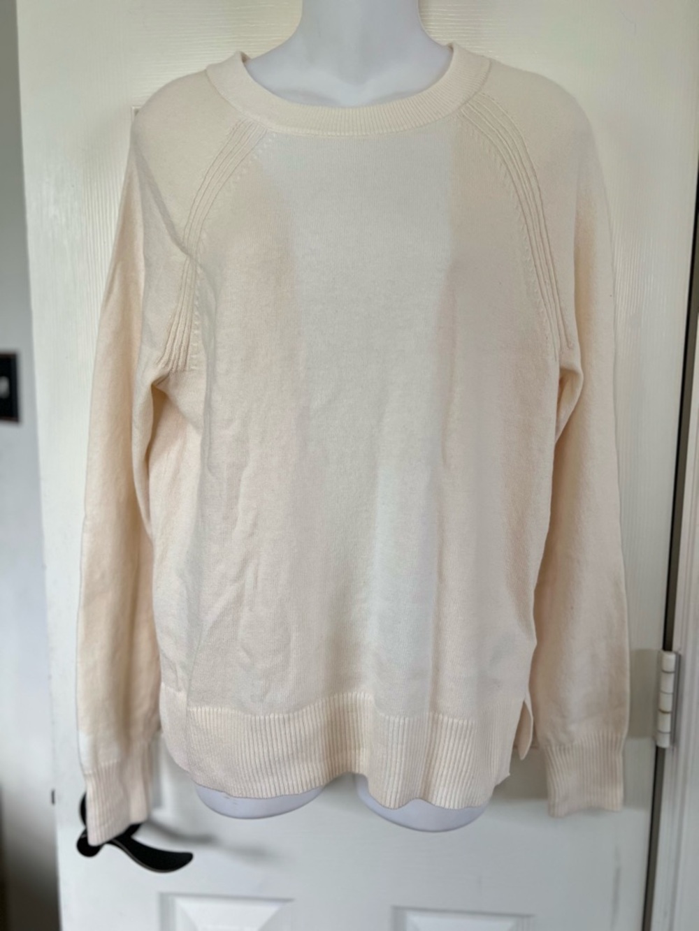 J. Crew Cream Crewneck Sweater XS